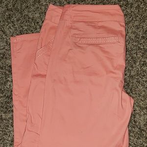 Peach colored jeans